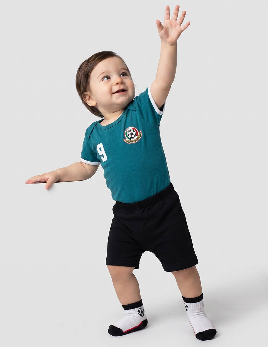 Conjunto deportivo baby creysi collection mundial de algodón para bebé 3 piezas