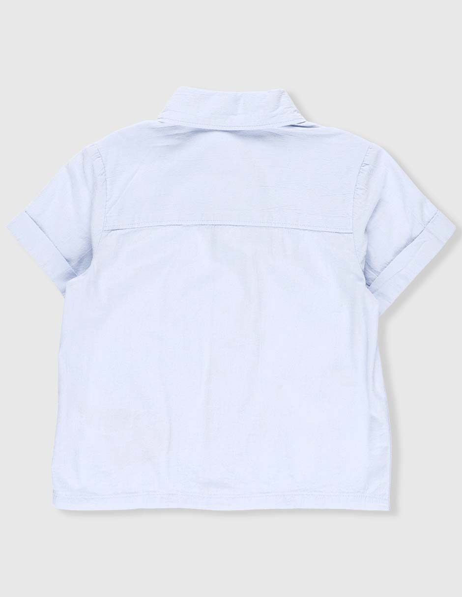 Camisa casual old navy de algodón manga corta para bebé niño
