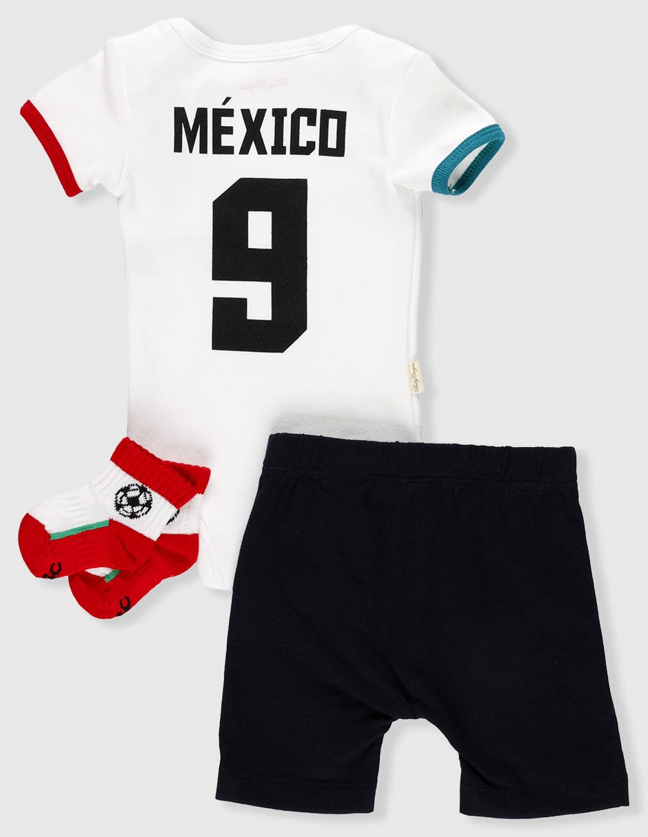 Conjunto deportivo baby creysi collection mundial de algodón para niño 4 piezas
