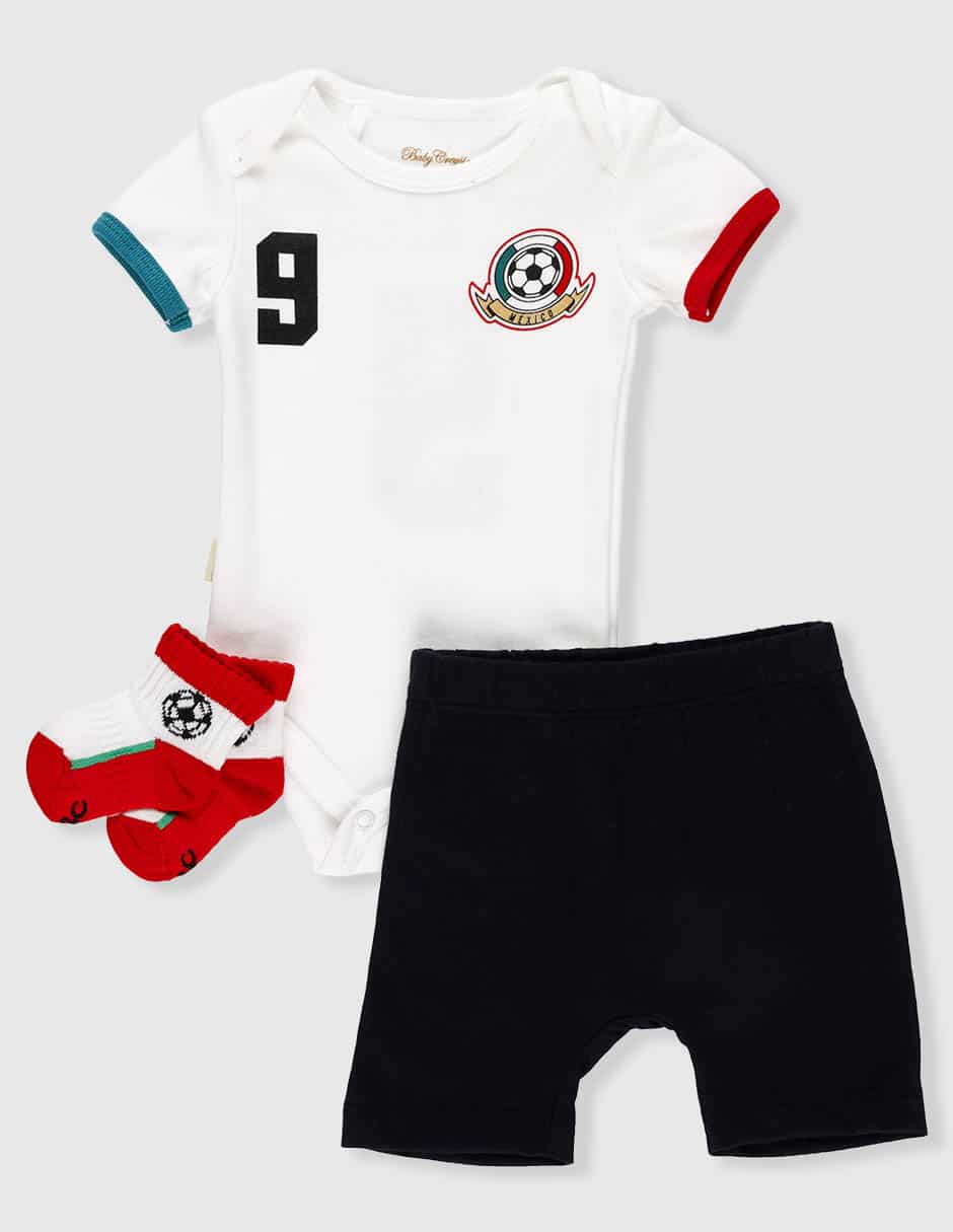 Conjunto deportivo baby creysi collection mundial de algodón para niño 4 piezas