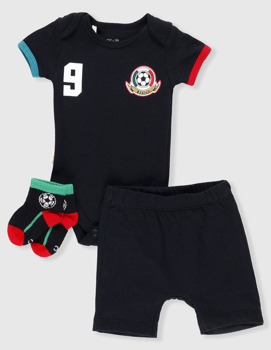 Conjunto deportivo Selección de México de algodón para bebé niño Conjunto deportivo Selección de México de algodón para bebé niño