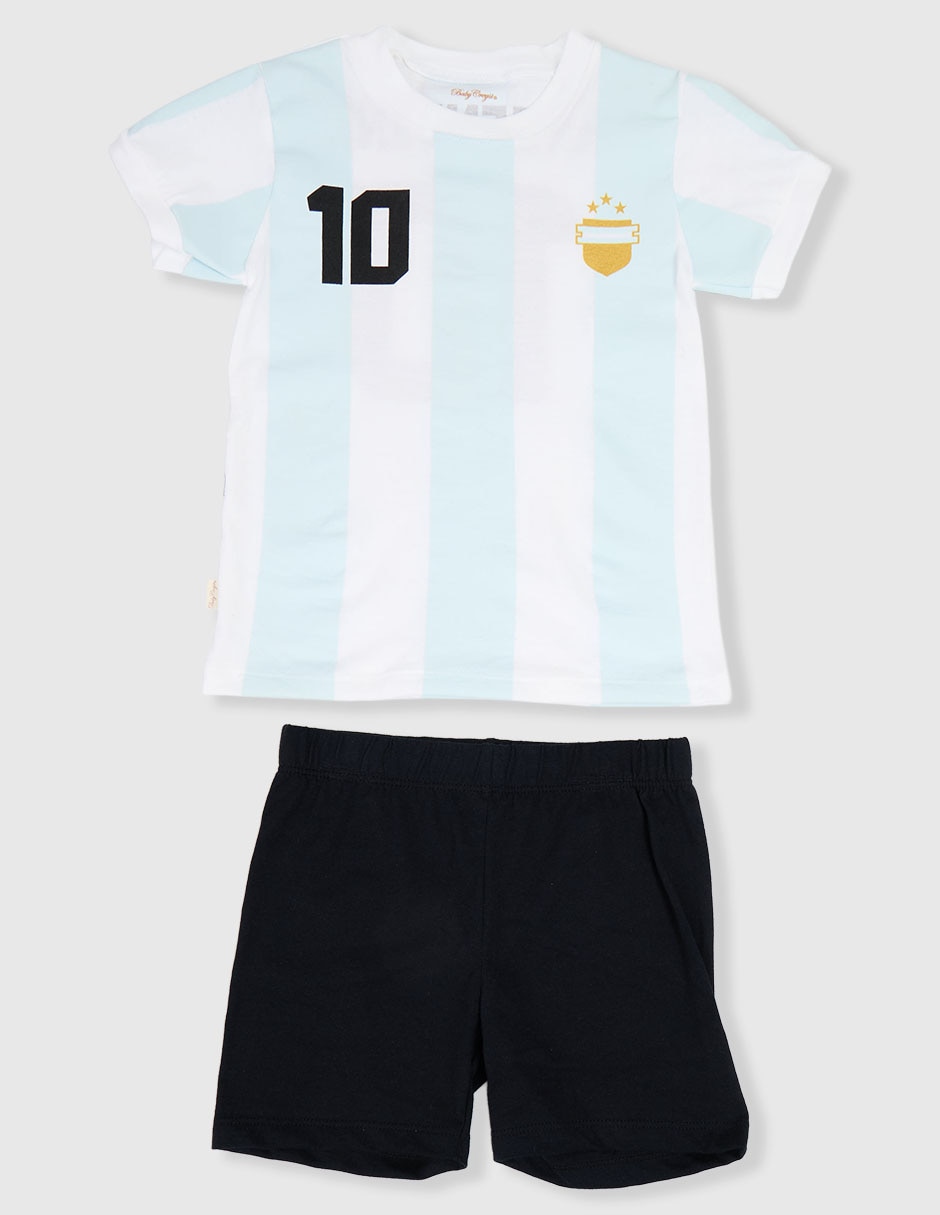 Conjunto deportivo mundial de algodón para niño 4 piezas