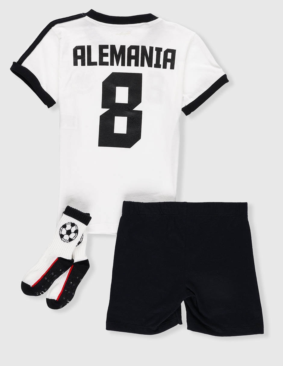 Conjunto deportivo baby creysi collection mundial de algodón para bebé 3 piezas