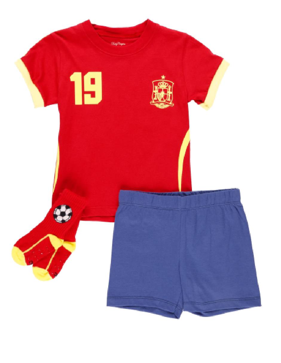 Conjunto deportivo mundial de algodón para bebé niño 3 piezas Conjunto deportivo mundial de algodón para bebé niño 3 piezas