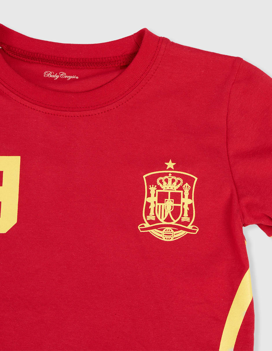 Conjunto deportivo baby creysi collection mundial de algodón para bebé niño 3 piezas