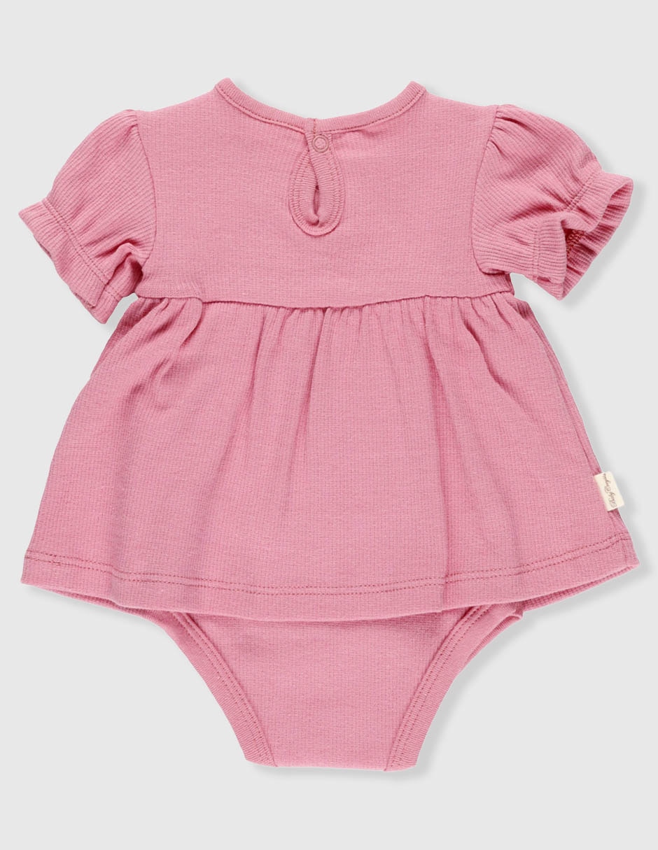 Vestido con calzón baby dulce corazón manga amplia para bebé niña 4