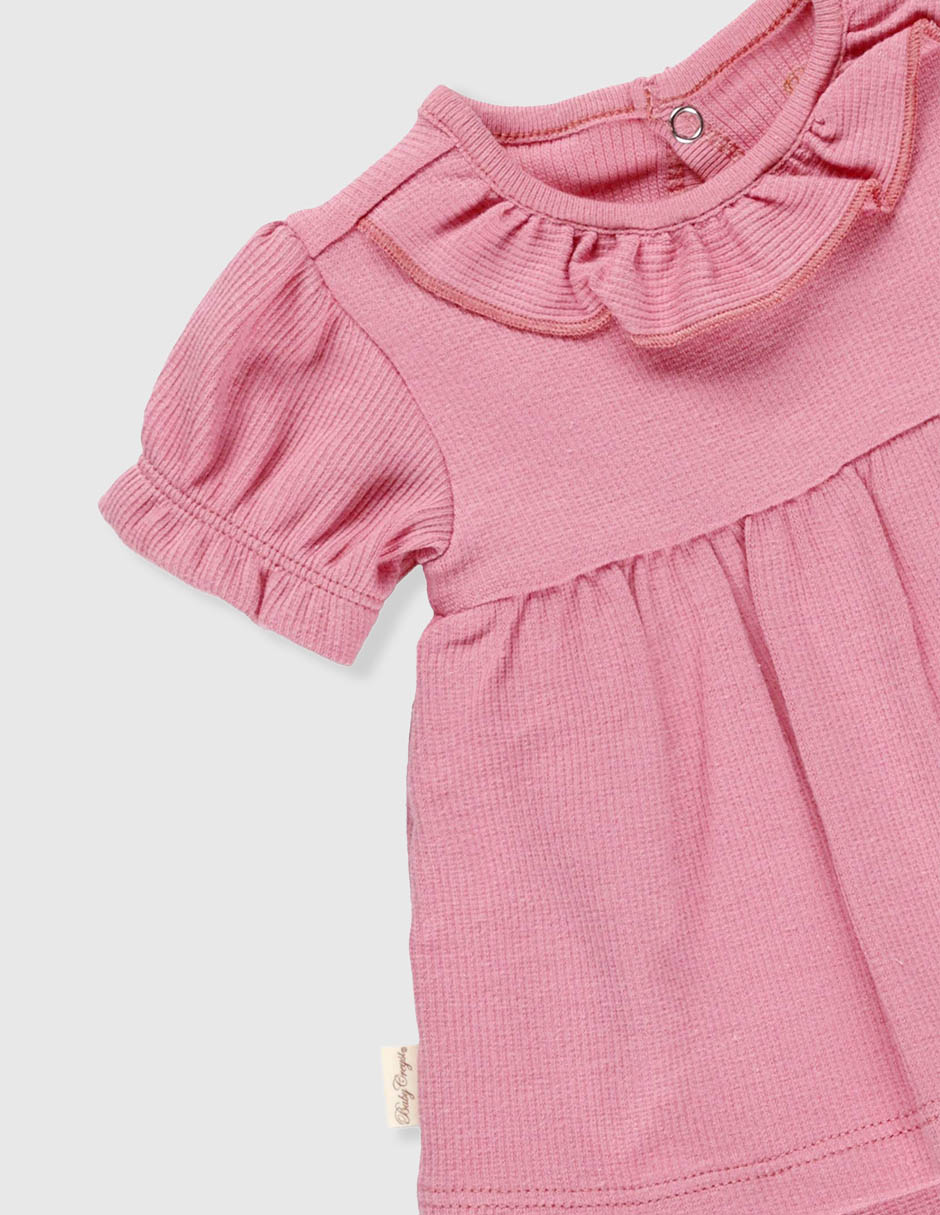 Vestido con calzón baby dulce corazón manga amplia para bebé niña 3
