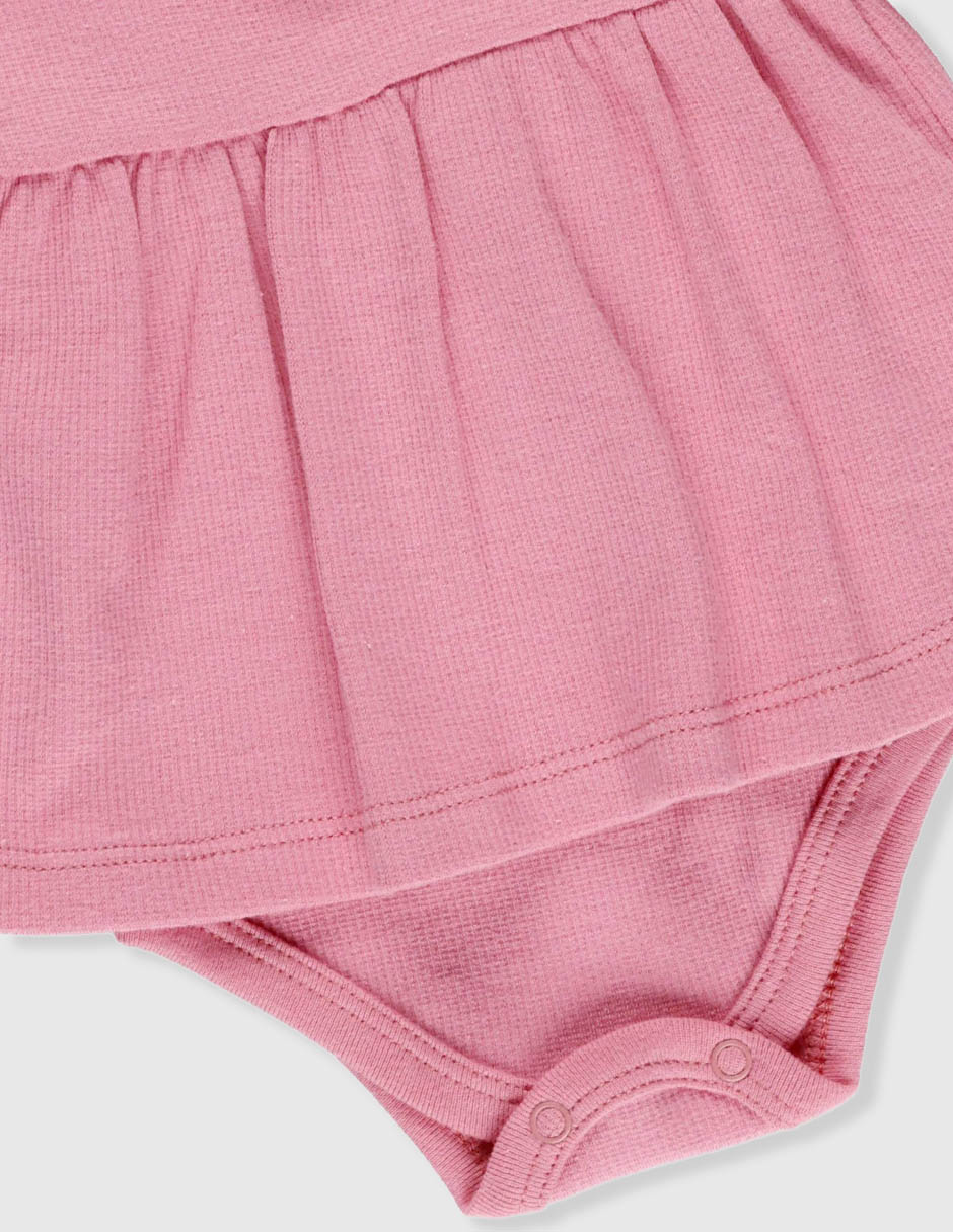 Vestido con calzón baby dulce corazón manga amplia para bebé niña 2
