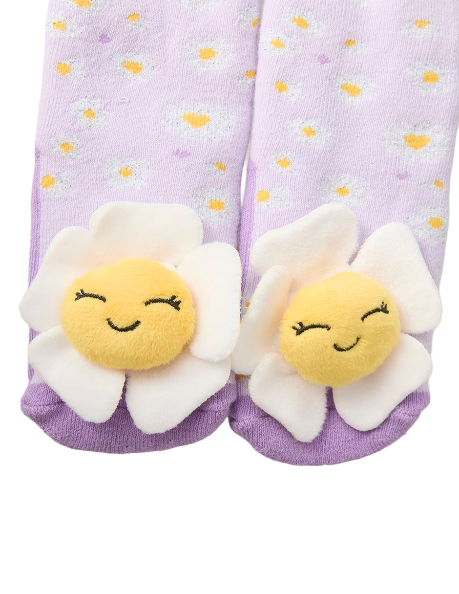 Calcetines antiderrapante de algodón para bebé niña 3