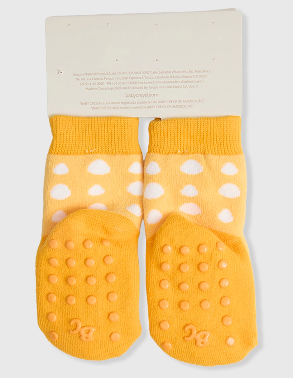 Calcetín antiderrapante baby creysi collection sonido divertido de algodón para bebé niño
