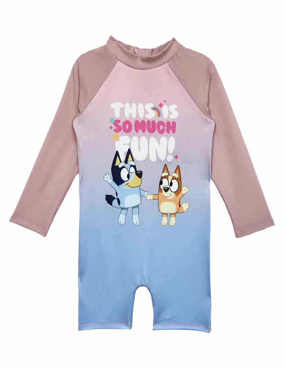 Traje de baño completo Bluey para bebé niña
