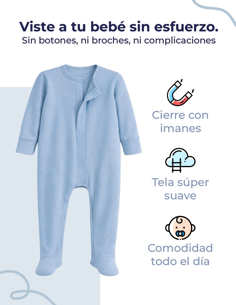 Mameluco mon caramel basics de algodón para bebé