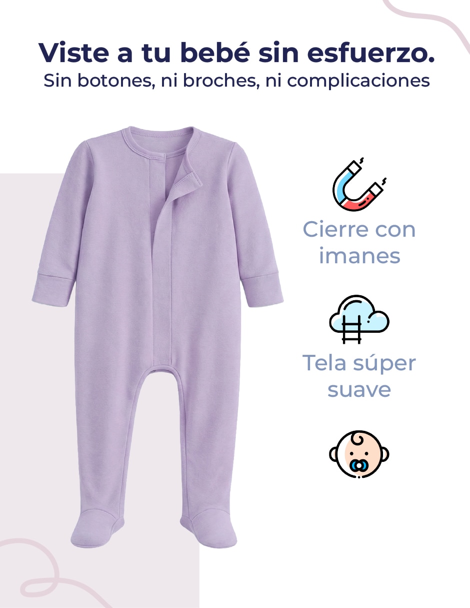 Mameluco mon caramel basics de algodón para bebé