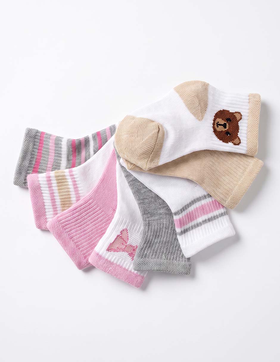 Calcetín de algodón para bebé 8 pares