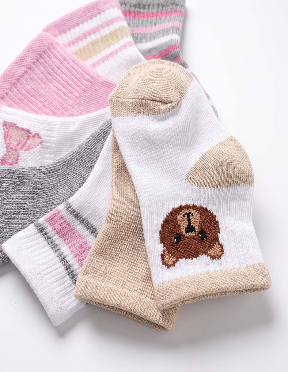 Calcetín de algodón para bebé 8 pares 4