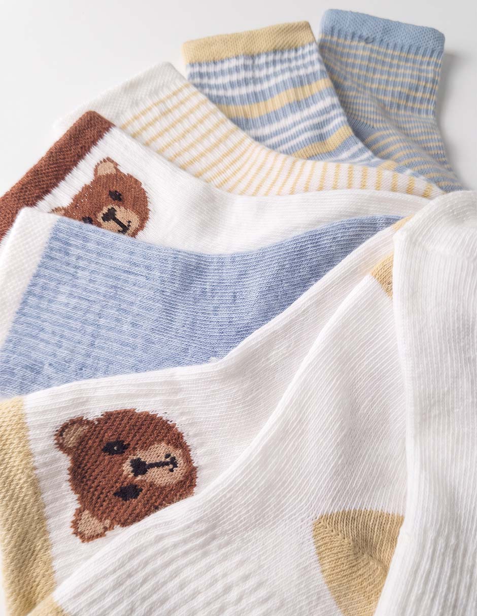 Set de calcetín de algodón para niño 8 pares 3