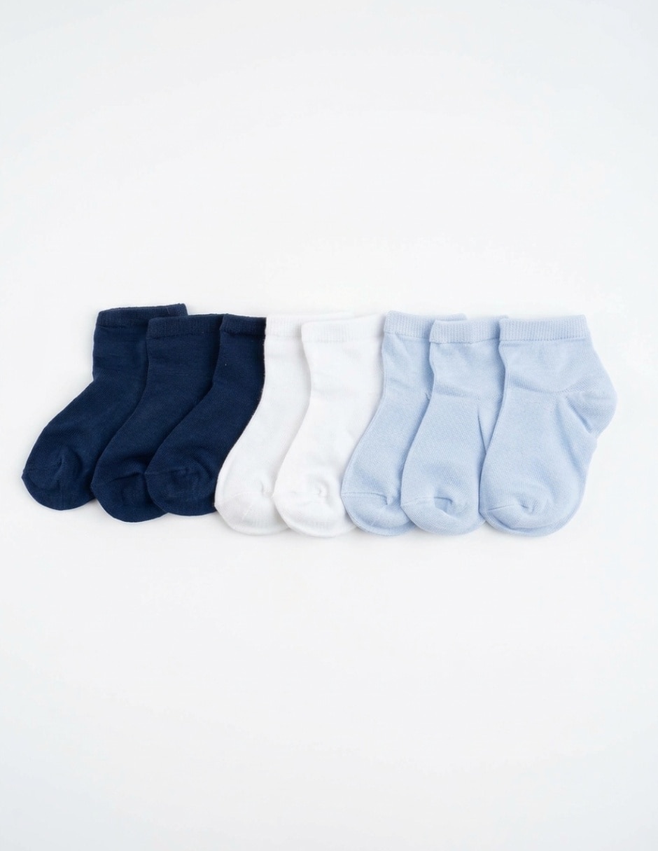 Set de calcetín de bambú para bebé niño 8 pares