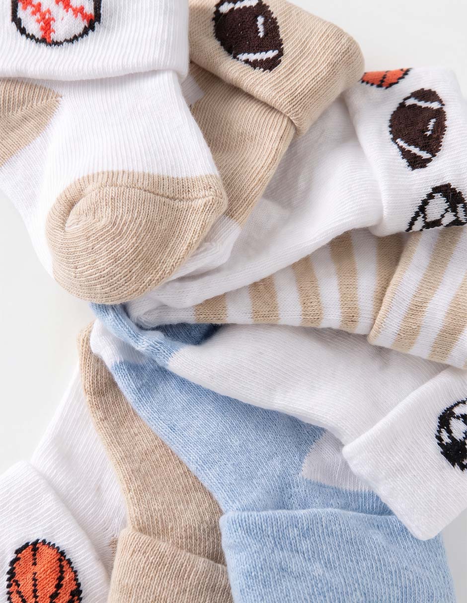 Set calcetín de algodón para niño 8 pares 3