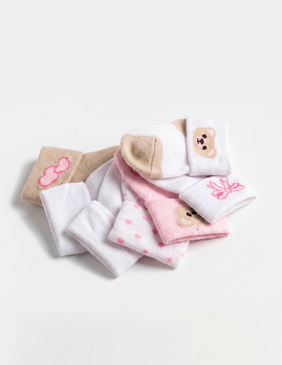 Set calcetín de algodón para niña 7 pares