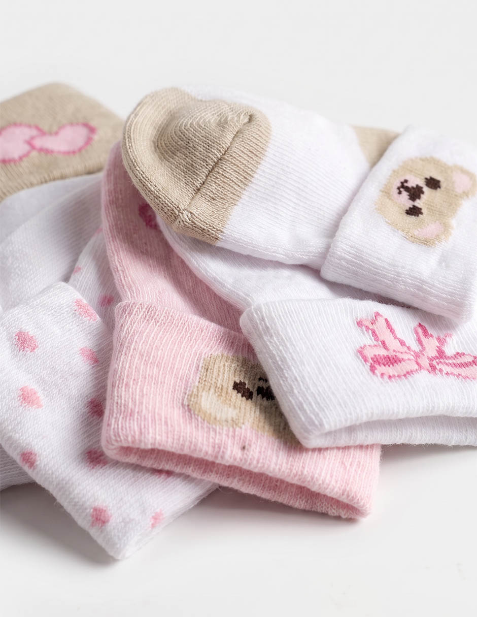 Set calcetín de algodón para niña 7 pares 3