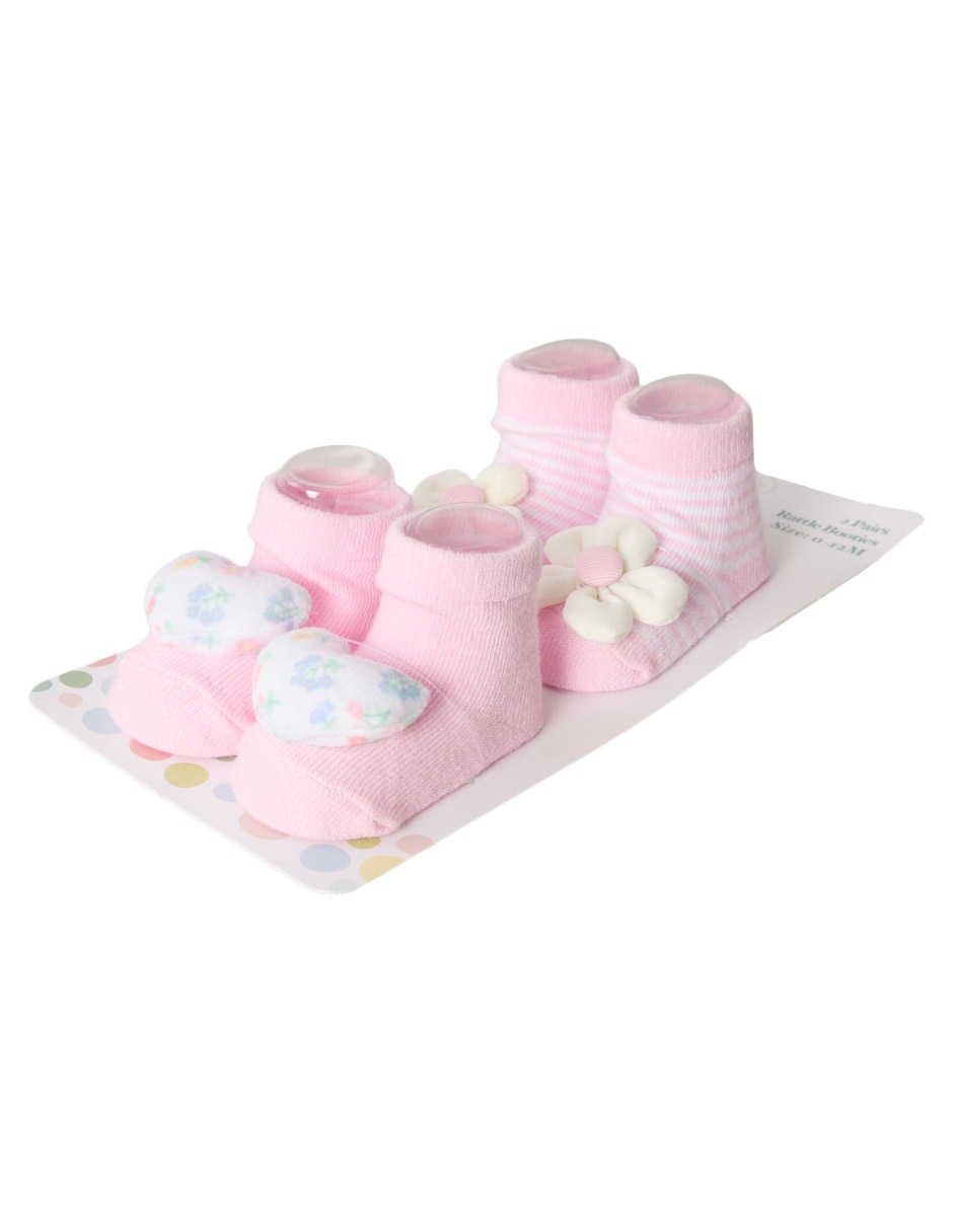 Set De Calcetín Little Me De Algodón Para Niña 2 Pares