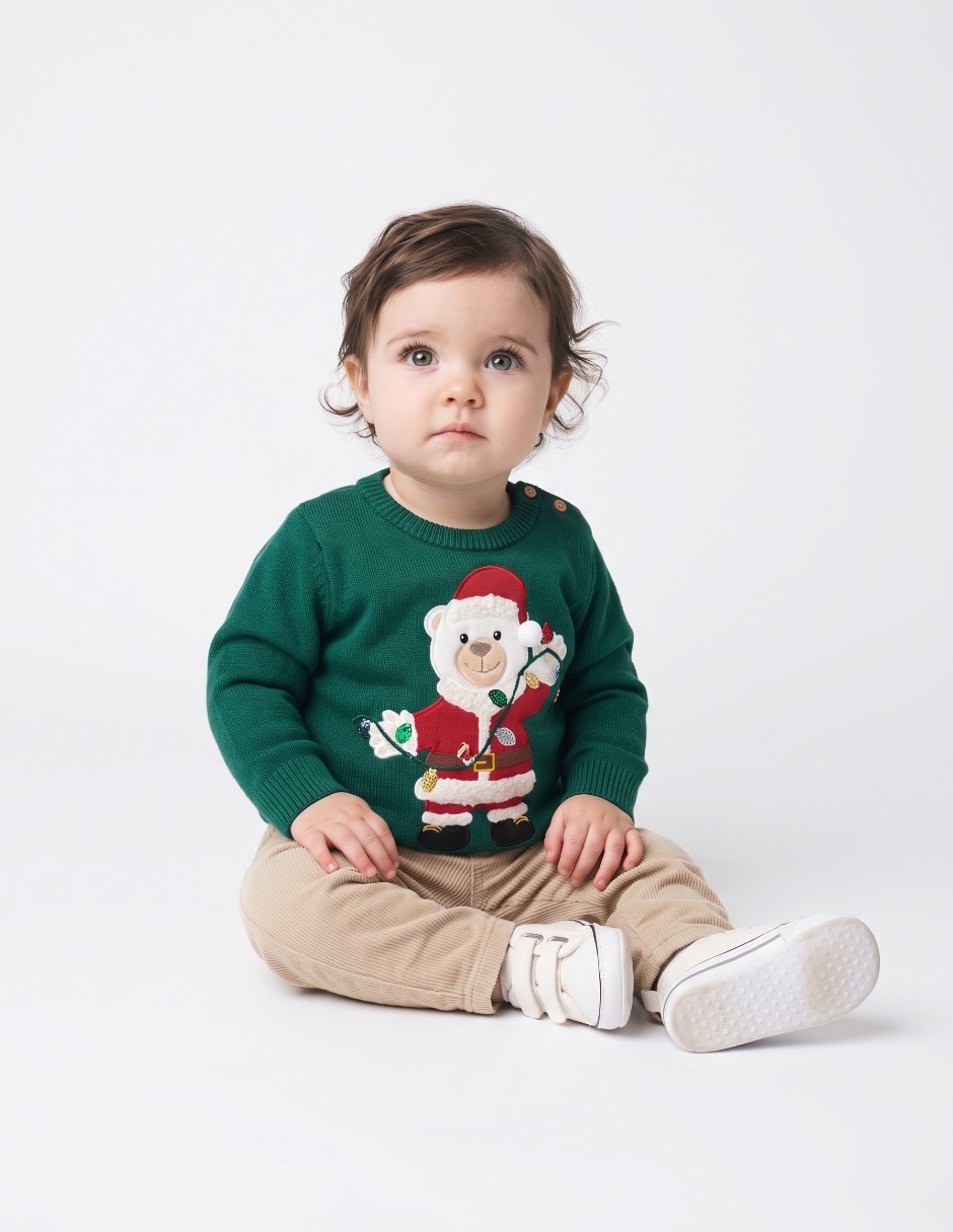 Suéter navideño para bebé 5