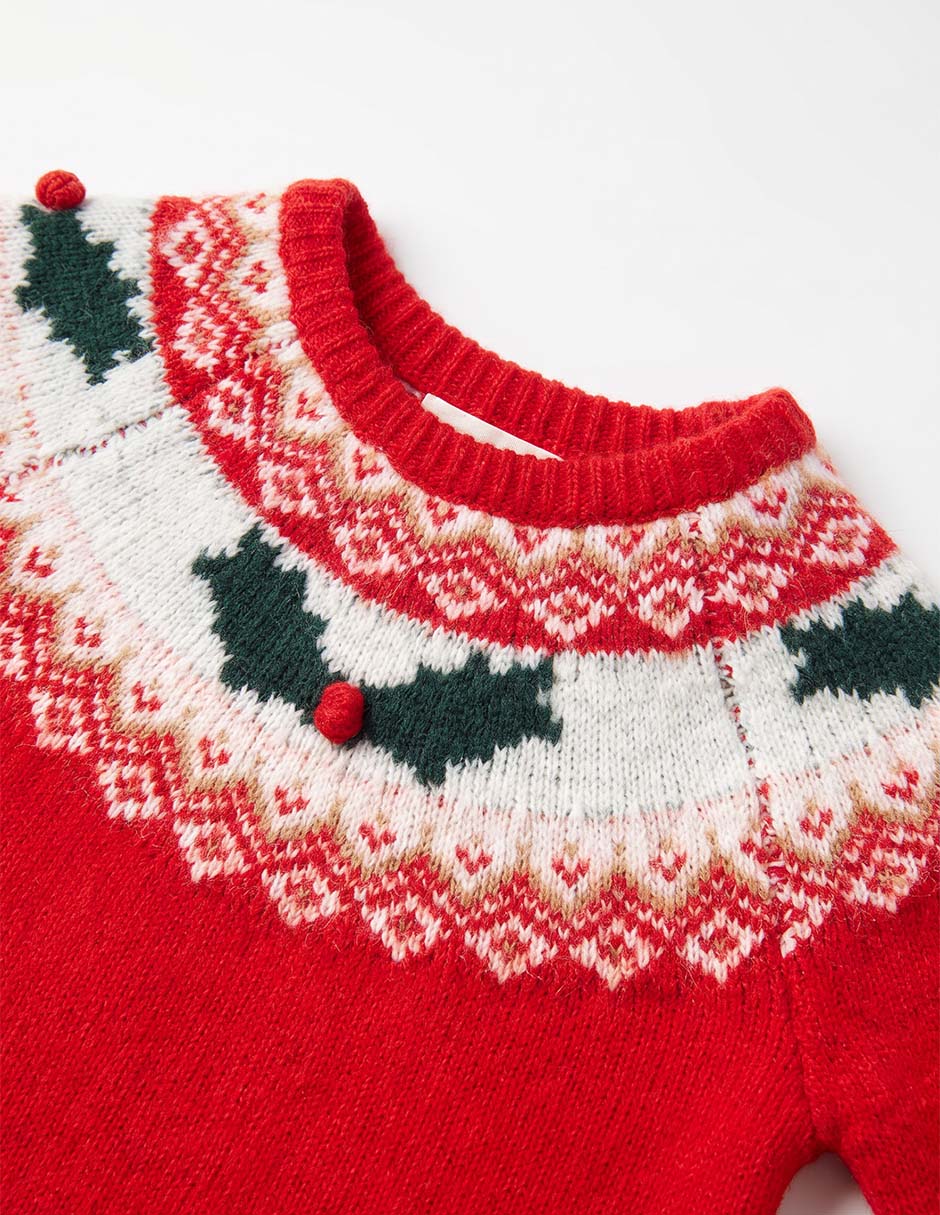 Suéter navideño para bebé 5