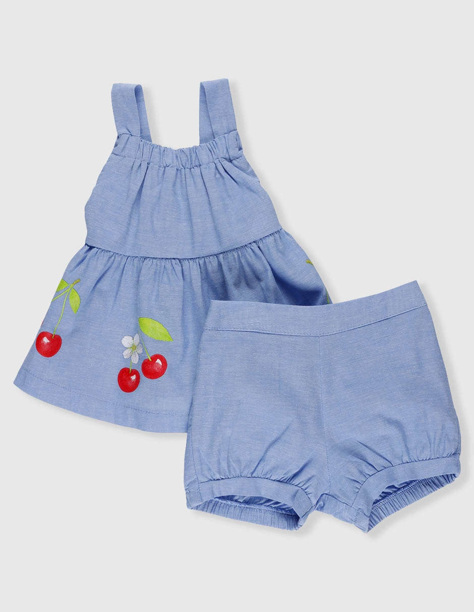 Conjunto casual de algodón para bebé niña Conjunto casual de algodón para bebé niña