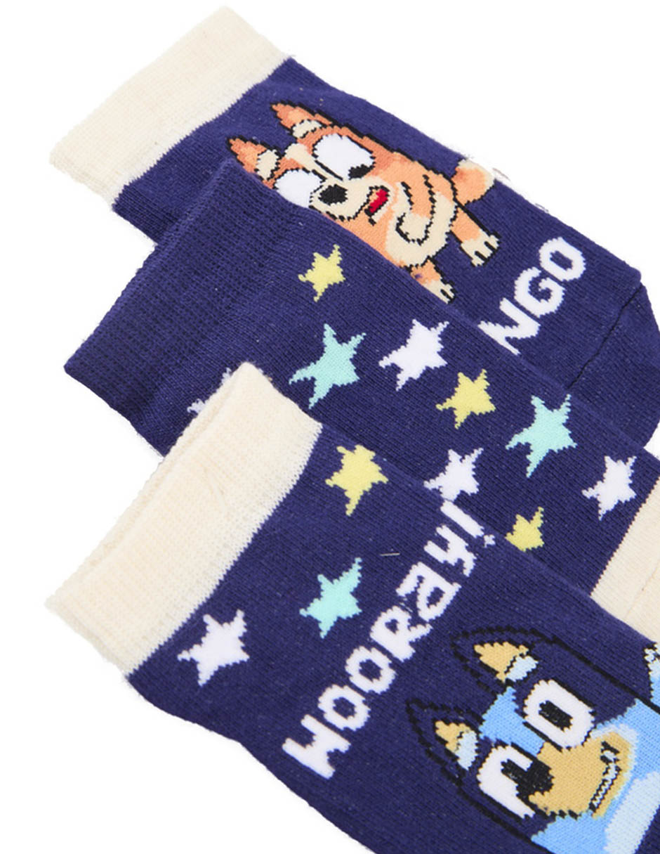 Set de tín Bluey y Bingo Bluey de algodón para bebé niño 3 pares