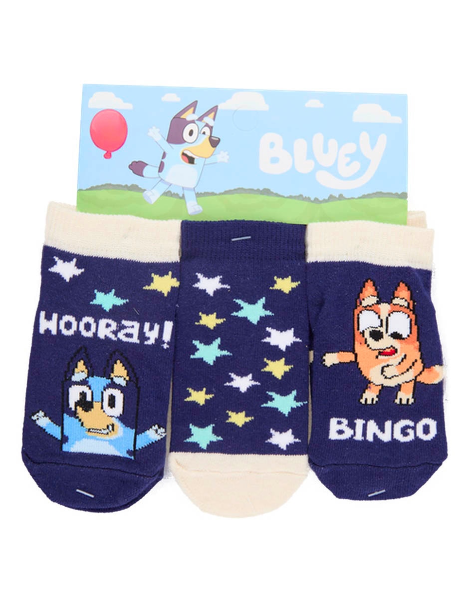 Set de tín Bluey y Bingo Bluey de algodón para bebé niño 3 pares