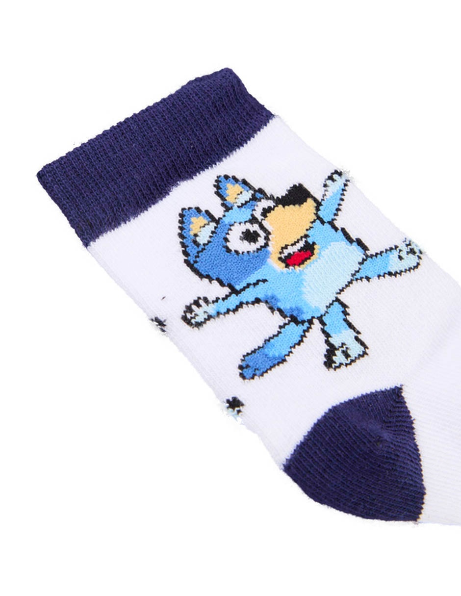 Set calcetín y Bingo Bluey de algodón para bebé niño 3 pares 4