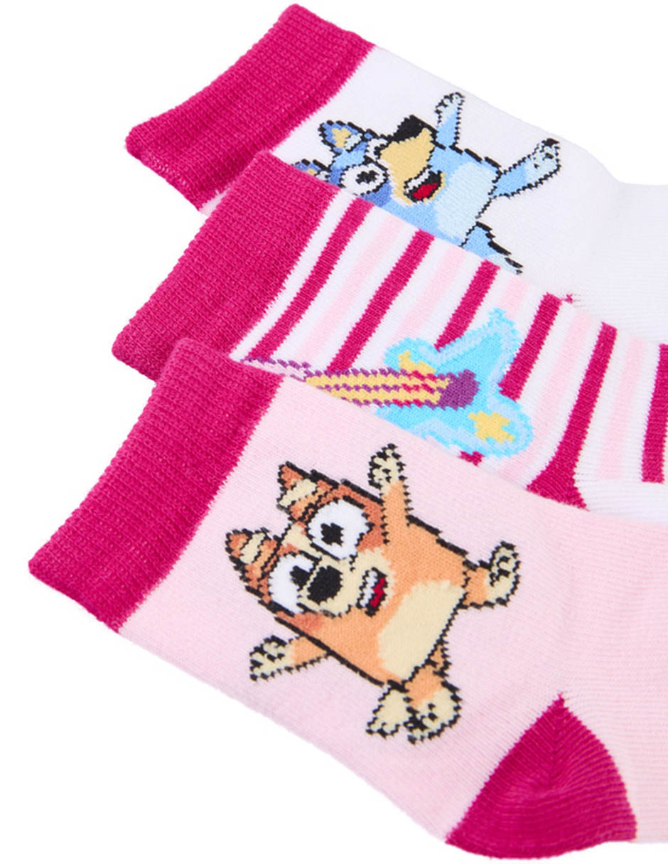 Set calcetín y Bingo Bluey de algodón para bebé niña 3 pares 5