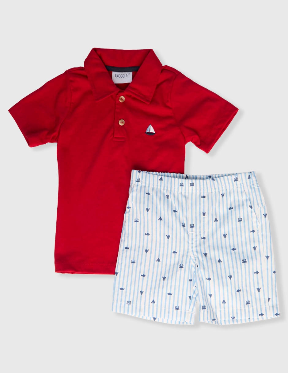 Conjunto casual giocare de algodón para bebé niño