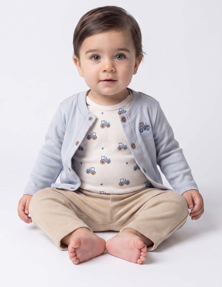 Conjunto de algodón para niño 3 piezas