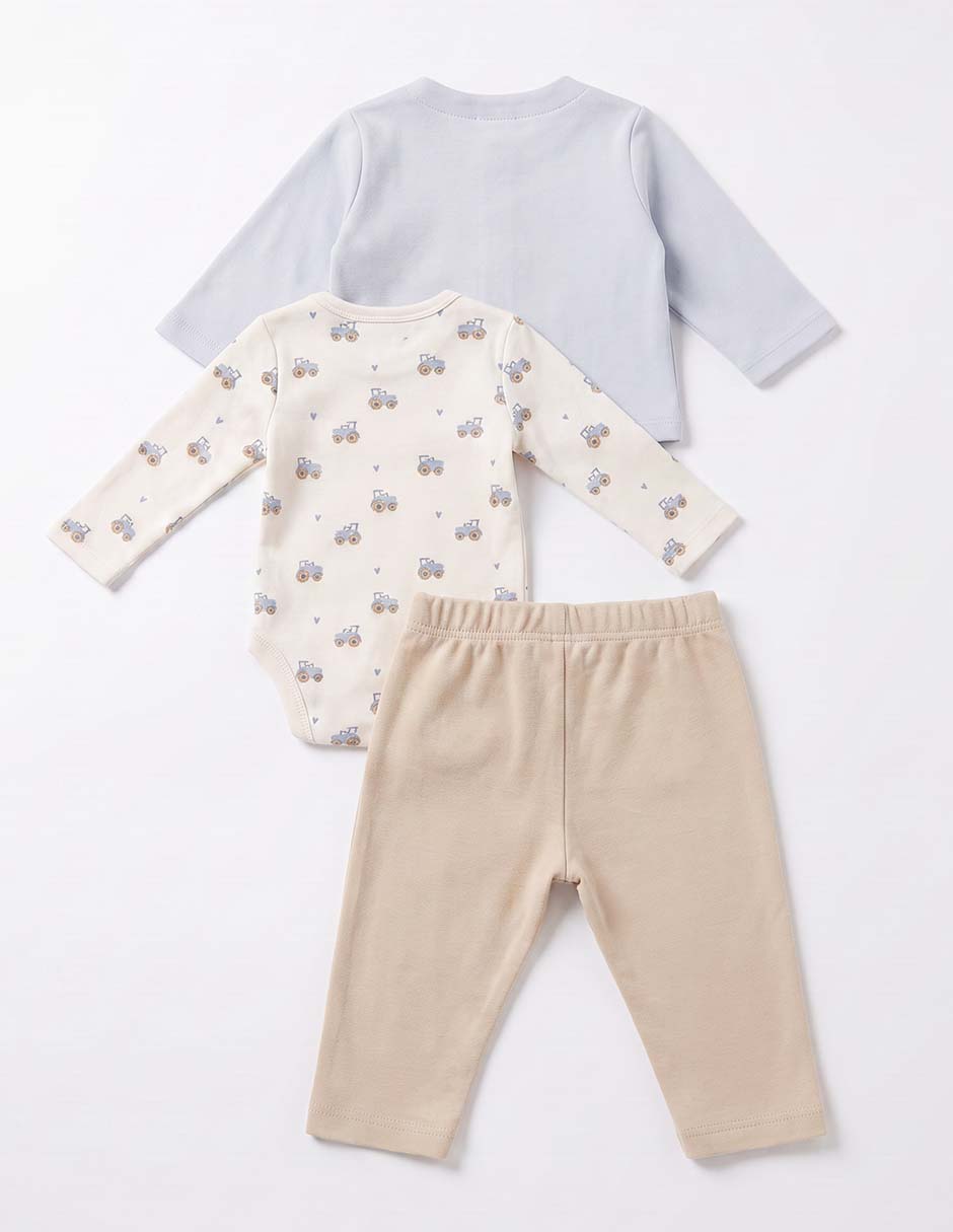 Conjunto de algodón para niño 3 piezas 4
