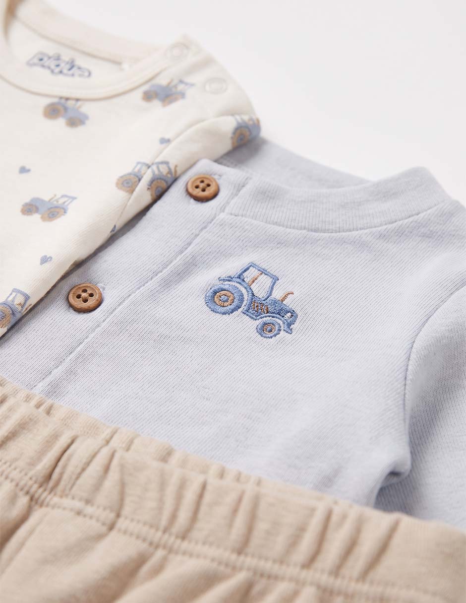 Conjunto de algodón para niño 3 piezas 6