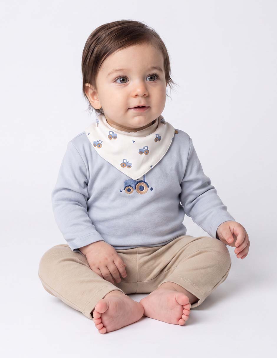 Conjunto casual de algodón para niño 3 piezas Conjunto casual de algodón para niño 3 piezas