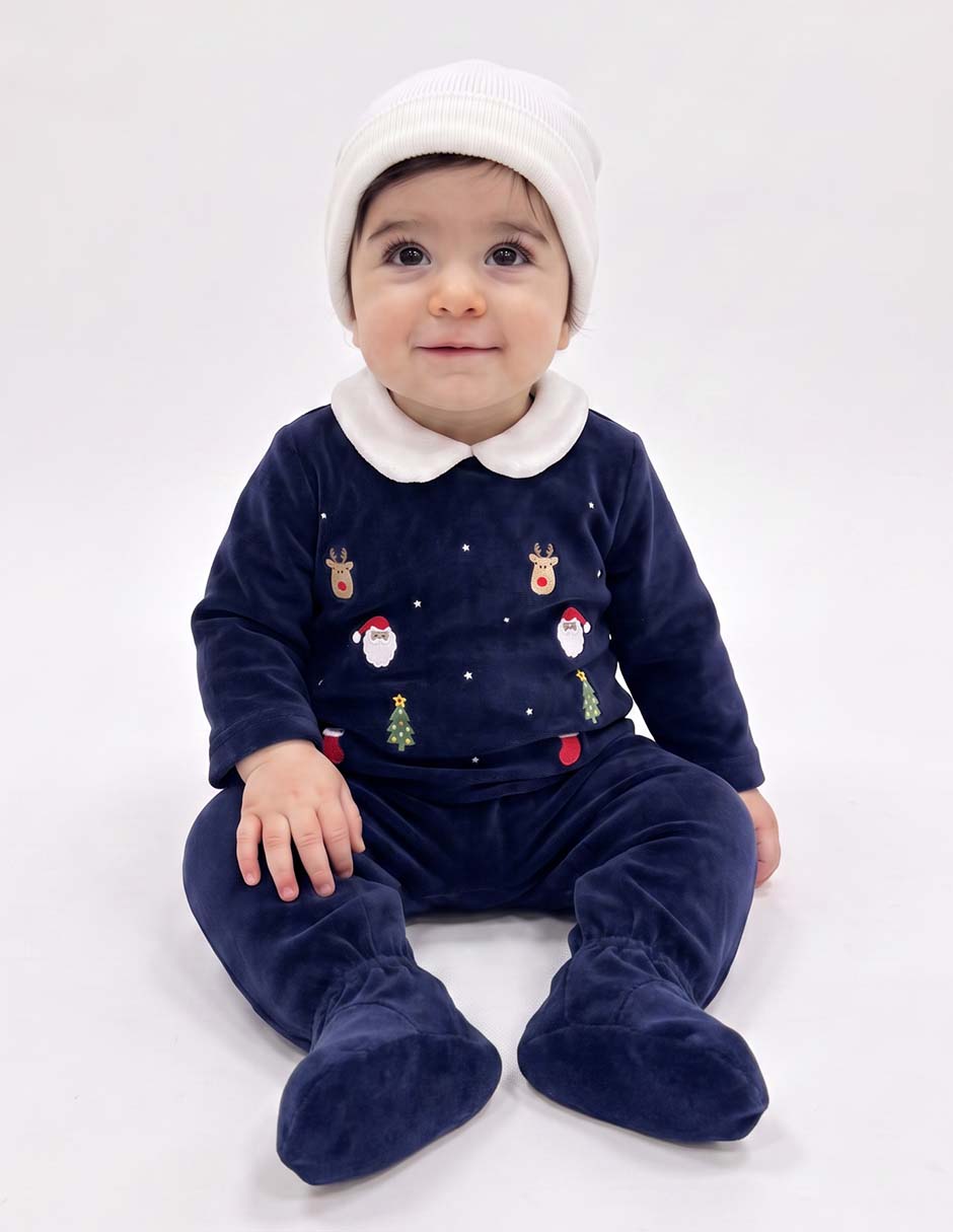 Mameluco navideño para bebé niña 2
