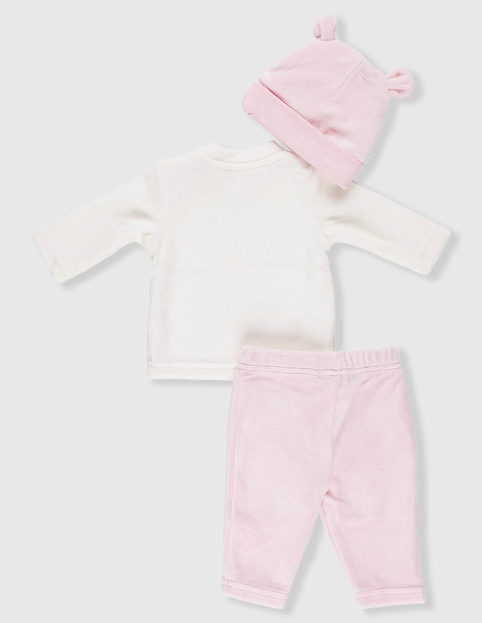 Conjunto de algodón para niña 3 piezas 3