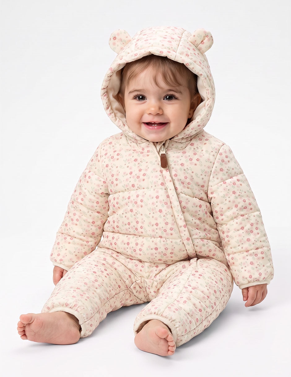 Comando estampado floral para bebé niña