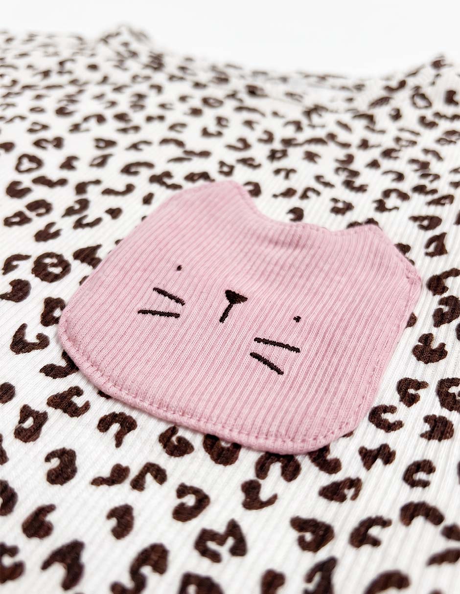 Playera manga corta para niña