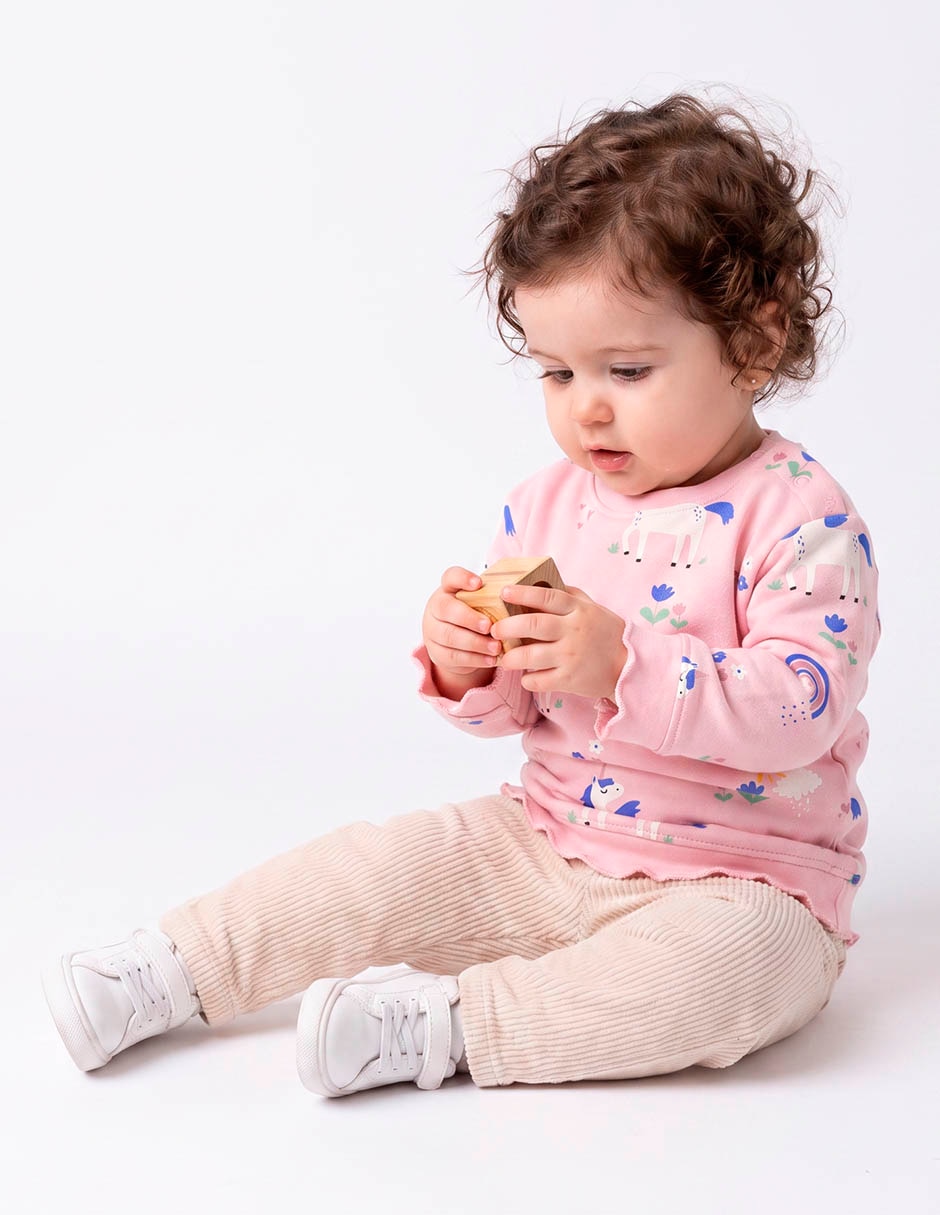 Sudadera Piquenique Babies para bebé niña Sudadera Piquenique Babies para bebé niña
