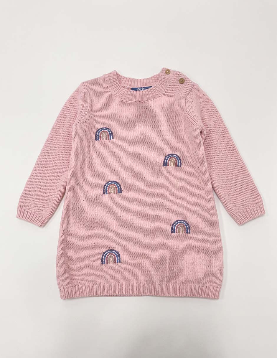 Vestido manga con puño para niña 2