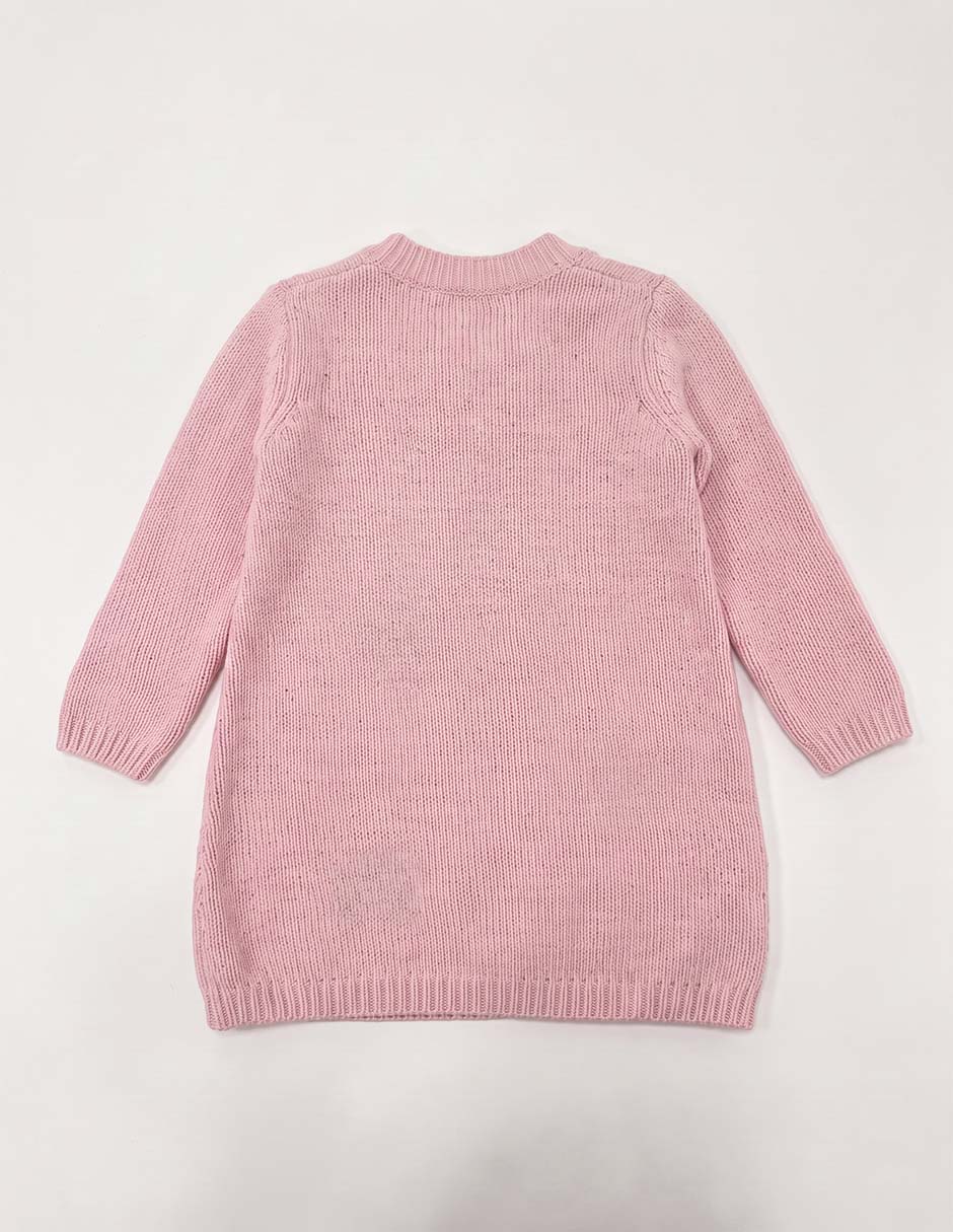Vestido manga con puño para niña 3