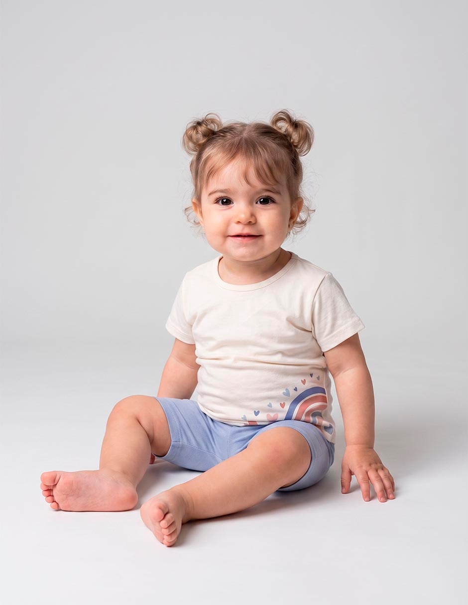 Conjunto de fleece para bebé niña