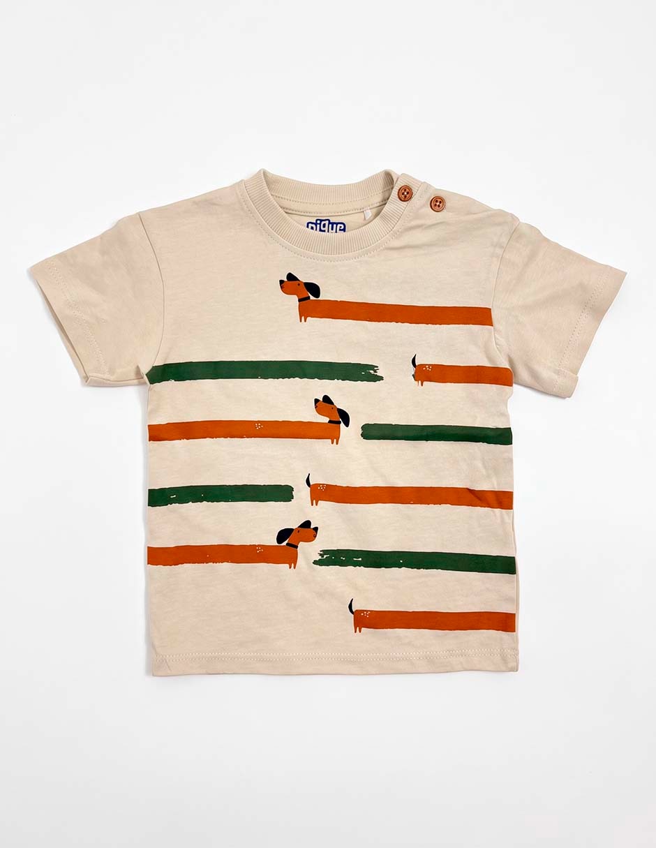 Playera manga corta para niño