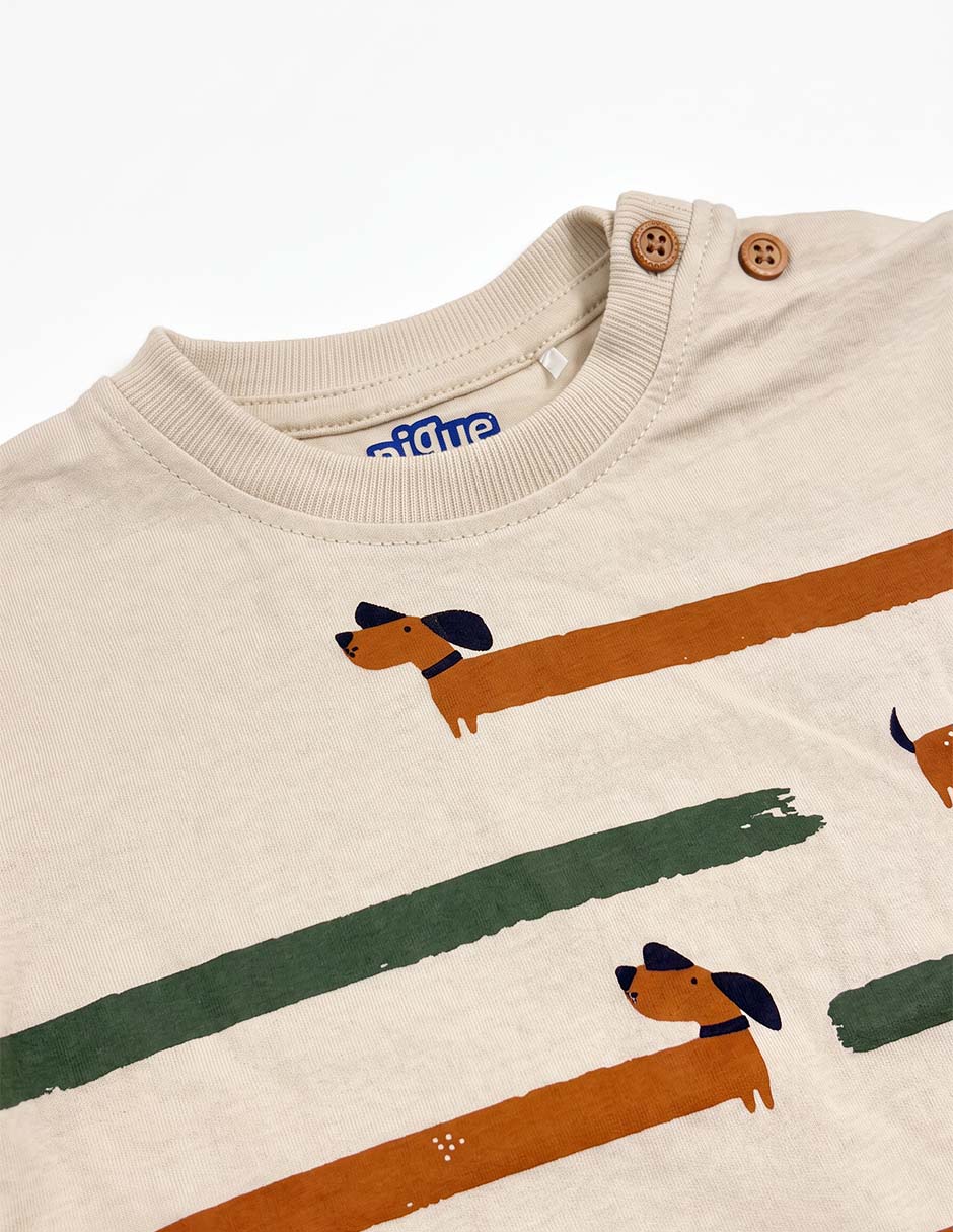 Playera manga corta para niño