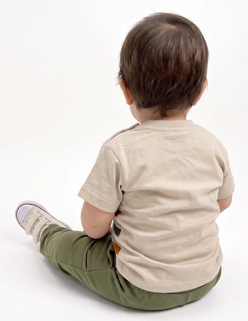 Playera manga corta para niño