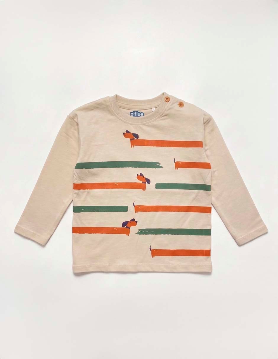 Playera manga larga para niño Playera manga larga para niño