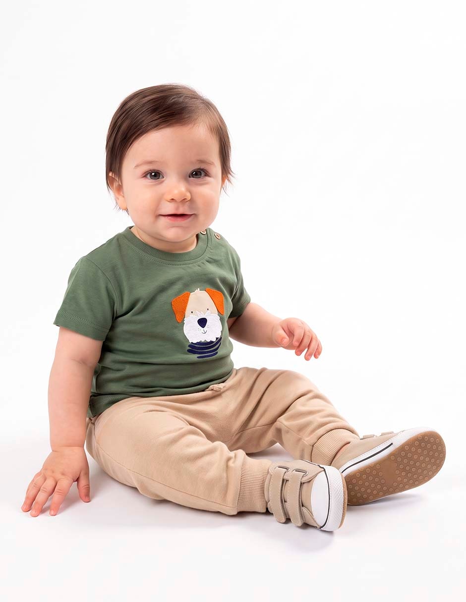Playera manga corta para niño